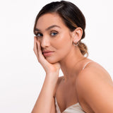 Joma Jewellery  Statement Earrings Stardust Loop Earrings Silver - Gifteasy Online