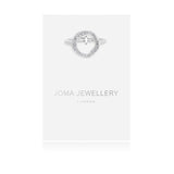 Joma Jewellery  Lucia Lustre Round Organic Pave Ring Silver - Gifteasy Online