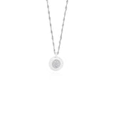 Joma Jewellery  Darcey Circle Disc Pendant Silver - Gifteasy Online