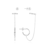 Joma Jewellery Earrings  Tahlia Trio Chain Cuff Pack - Gifteasy Online