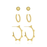 Joma Jewellery Earrings Tahlia Hoop Cuff Pack in Gold - Gifteasy Online
