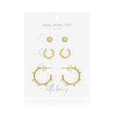 Joma Jewellery Earrings Tahlia Hoop Cuff Pack in Gold - Gifteasy Online