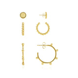 Joma Jewellery Earrings Tahlia Hoop Cuff Pack in Gold - Gifteasy Online