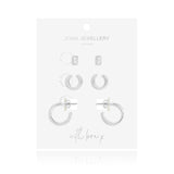 Joma Jewellery Earrings Tahlia Trio Gem Earrings Cuff Pack - Gifteasy Online