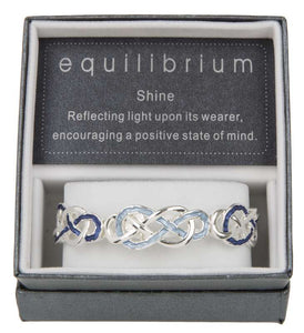 Equilibrium Silver Love Knot Blue  Bracelet - Gifteasy Online