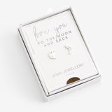 Joma Jewellery Treasure the Little Things Love You To The Moon & Back Earrings - Gifteasy Online