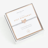 Joma Jewellery Beautifully Boxed A little Happy 21st  Birthday Bracelet - Gifteasy Online