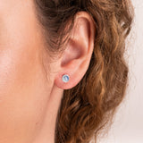 Joma Jewellery Blue Lace Agate Stud Earrings - Gifteasy Online