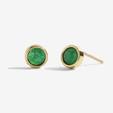 Joma Jewellery Green Agate Stud Earrings - Gifteasy Online