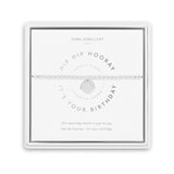 Spinning Boxed A Little 'Hip Hip Hooray It's Your Birthday' Bracelet by Joma Jewellery - Gifteasy Online