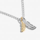 A Little 'Feathers Appear When Loved Ones Are Near' Necklace By Joma Jewellery - Gifteasy Online