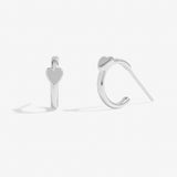 Florence Heart Hoops Earrings Set   by Joma Jewellery - Gifteasy Online