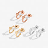 Florence Heart Hoops Earrings Set   by Joma Jewellery - Gifteasy Online