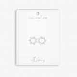 Statement Studs Sunburst Crystal Earrings.   by Joma Jewellery - Gifteasy Online
