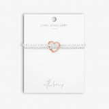 Joma Jewellery Lila Lustre Heart Bracelet. - Gifteasy Online