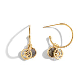 Perla Abalone Pearl Star Hoop Earrings By Joma jewellery - Gifteasy Online