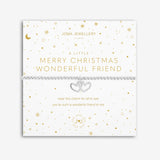Joma Jewellery A Little 'Merry Christmas Wonderful Friend' Bracelet - Gifteasy Online