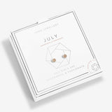 July Birthstone Boxed Earrings  by Joma Jewellery