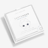 September  Birthstone Boxed Earrings  by Joma Jewellery