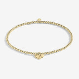 Joma Jewellery Gold Hammered Heart Anklet