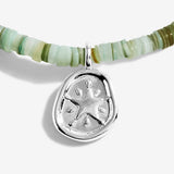 Joma Jewellery Green Shell Silver Star Anklet
