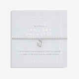 Joma jewellery A Little Birthflower January Snowdrop Bracelet