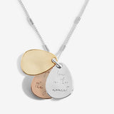 Affirmation Discs 'Mindfulness' Necklace By Joma Jewellery