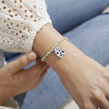 Joma Jewellery Summer Solstice Green Shell Silver Bracelet