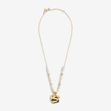 Joma Jewellery Summer Solstice Coin Pearl Gold Necklace