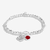 Joma Jewellery Spirit Stones Garnet Silver Bracelet