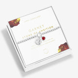 Joma Jewellery Spirit Stones Garnet Silver Bracelet