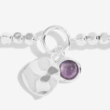 Joma Jewellery Spirit Stones Amethyst Silver Bracelet
