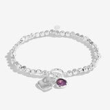 Joma Jewellery Spirit Stones Amethyst Silver Bracelet