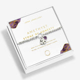 Joma Jewellery Spirit Stones Amethyst Silver Bracelet