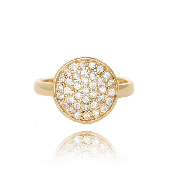 Joma Jewellery Crystal Disc Ring Adjustable - Gifteasy Online
