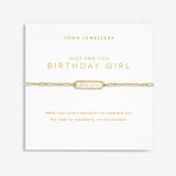 Joma Jewellery My Moments 'Just For You Birthday Girl' Bracelet