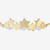 Joma Jewellery Bracelet Bar Gold Stars Bracelet