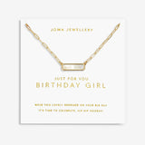 My Moments 'Just For You Birthday Girl' Necklace By Joma Jewellery