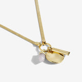 Riva Love Rose Quartz  Necklace By Joma Jewellery