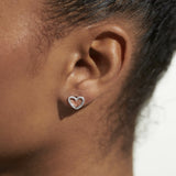 Florence Heart Trio Earrings By Joma Jewellery