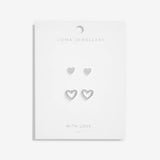 Lila Heart Earring Duo Earrings By Joma Jewellery