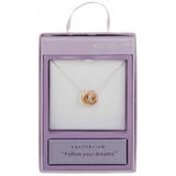 Equilibrium Silver Plated Follow Your Dreams  Circle Message Necklace - Gifteasy Online