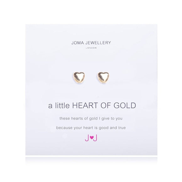 A little Heart Of Gold Earrings By Joma jewellery - Gifteasy Online