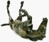 Unique Bronze Solid Hot Cast Bronze Rolling Horse - Gifteasy Online