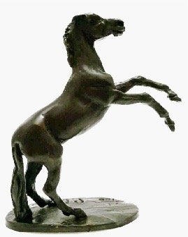 Unique Bronze Hot Cast Solid Bronze Horse Rearing - Gifteasy Online