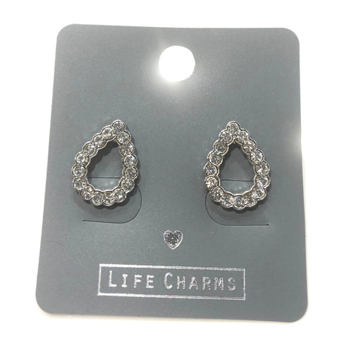 Life Charms Sparkly Crystal Teardrop Earrings … - Gifteasy Online