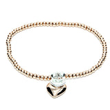 Life Charms Especially For You  Rose Gold Heart Bracelet - Gifteasy Online
