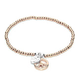Life Charms Especially For You Rose Gold Peace Bracelet - Gifteasy Online