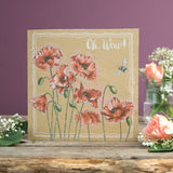 Wrendale 'Poppies' Wow Card - Gifteasy Online