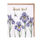 Wrendale 'Irises' Thank You Card - Gifteasy Online